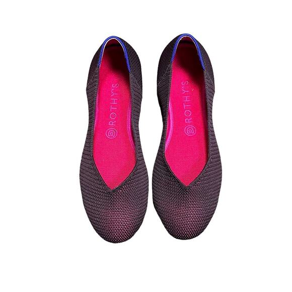 Rothy’s The Flat in Berry Lattice Retired Color Size 8.5 - Picture 1 of 8